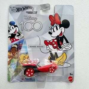New Disney 100 Hot Wheels Minnie Mouse Character Car
